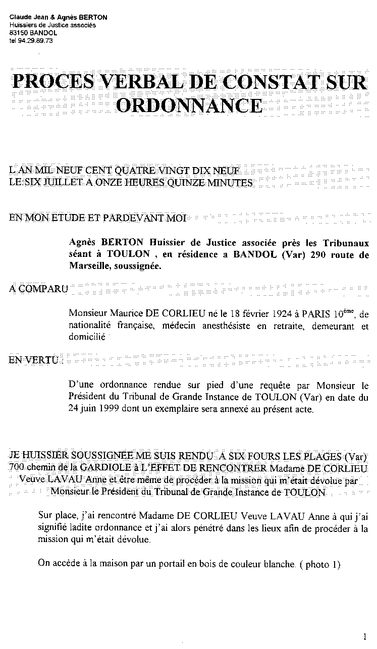Constat, page 1